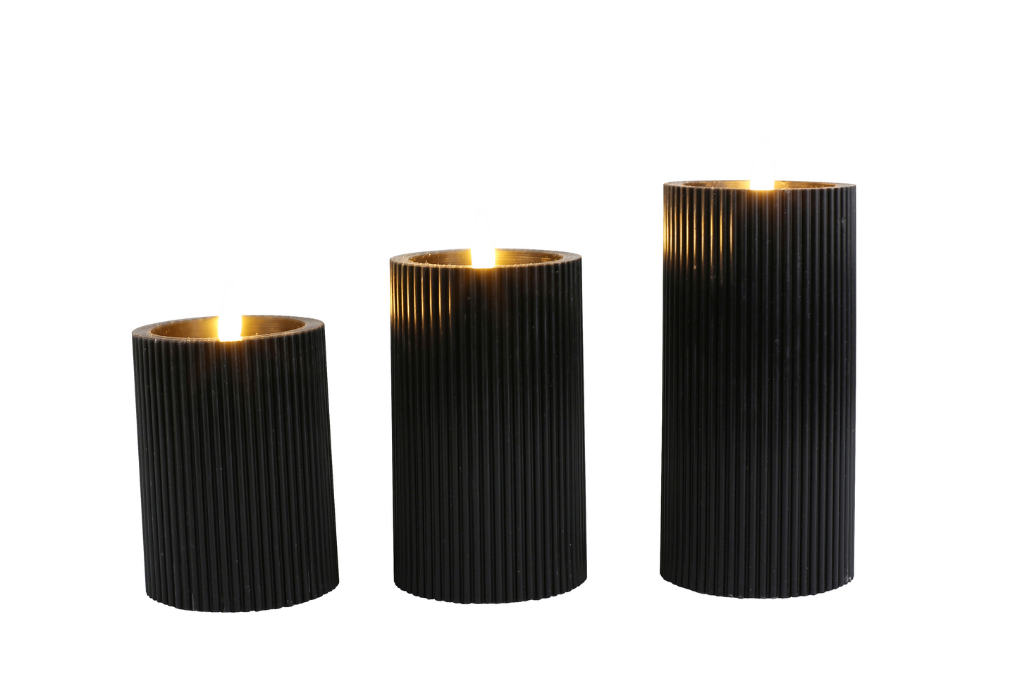 VAXLJUS LED VEKKI 12,5CM SVART CELLO