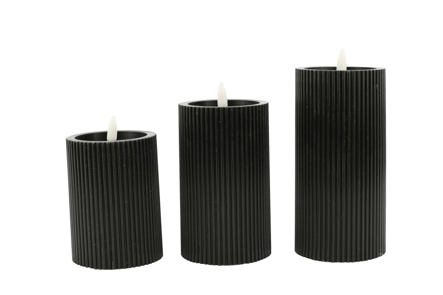 VAXLJUS LED VEKKI 12,5CM SVART CELLO