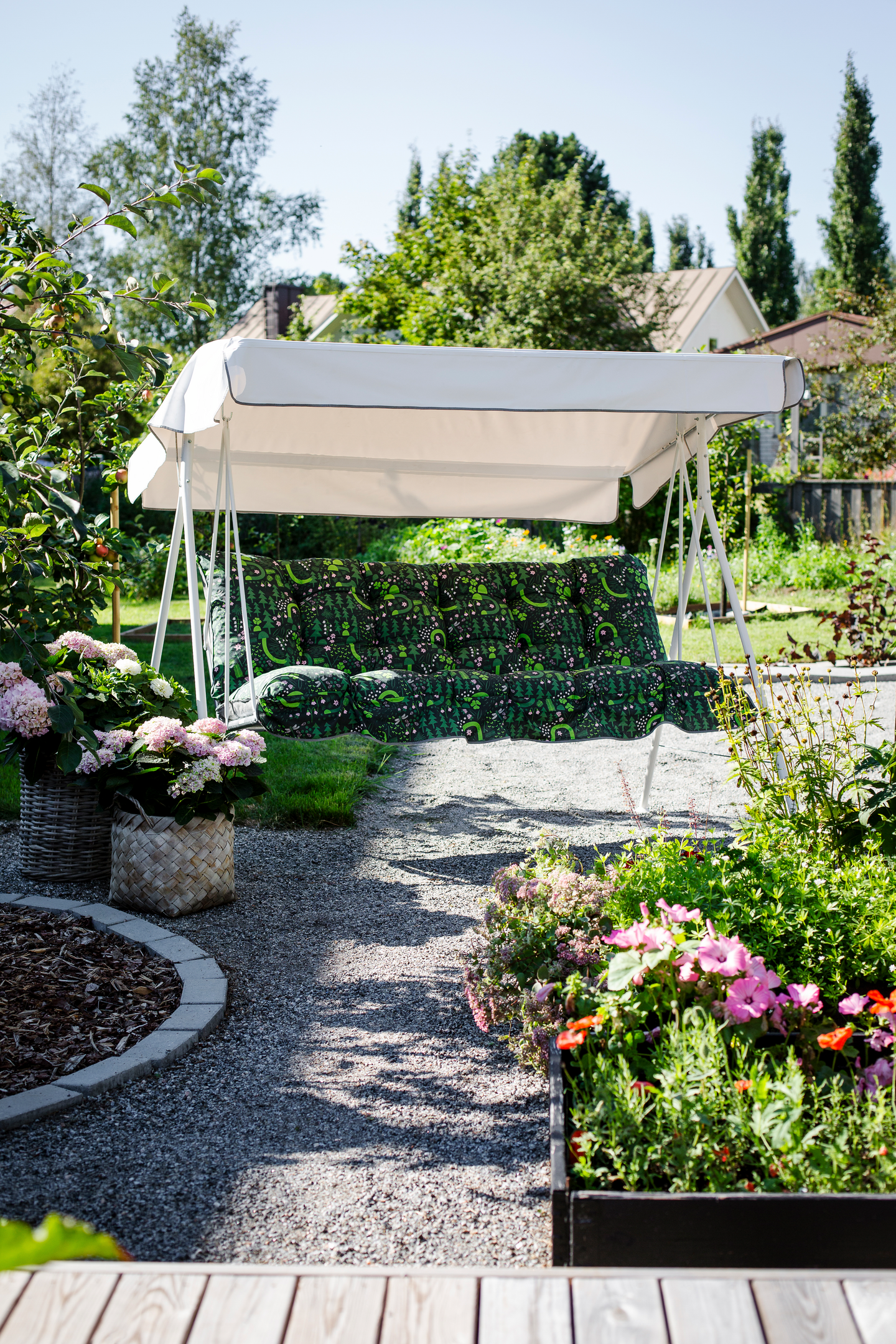 Keinu Varax Riviera 3-istuttava vihreä metsä