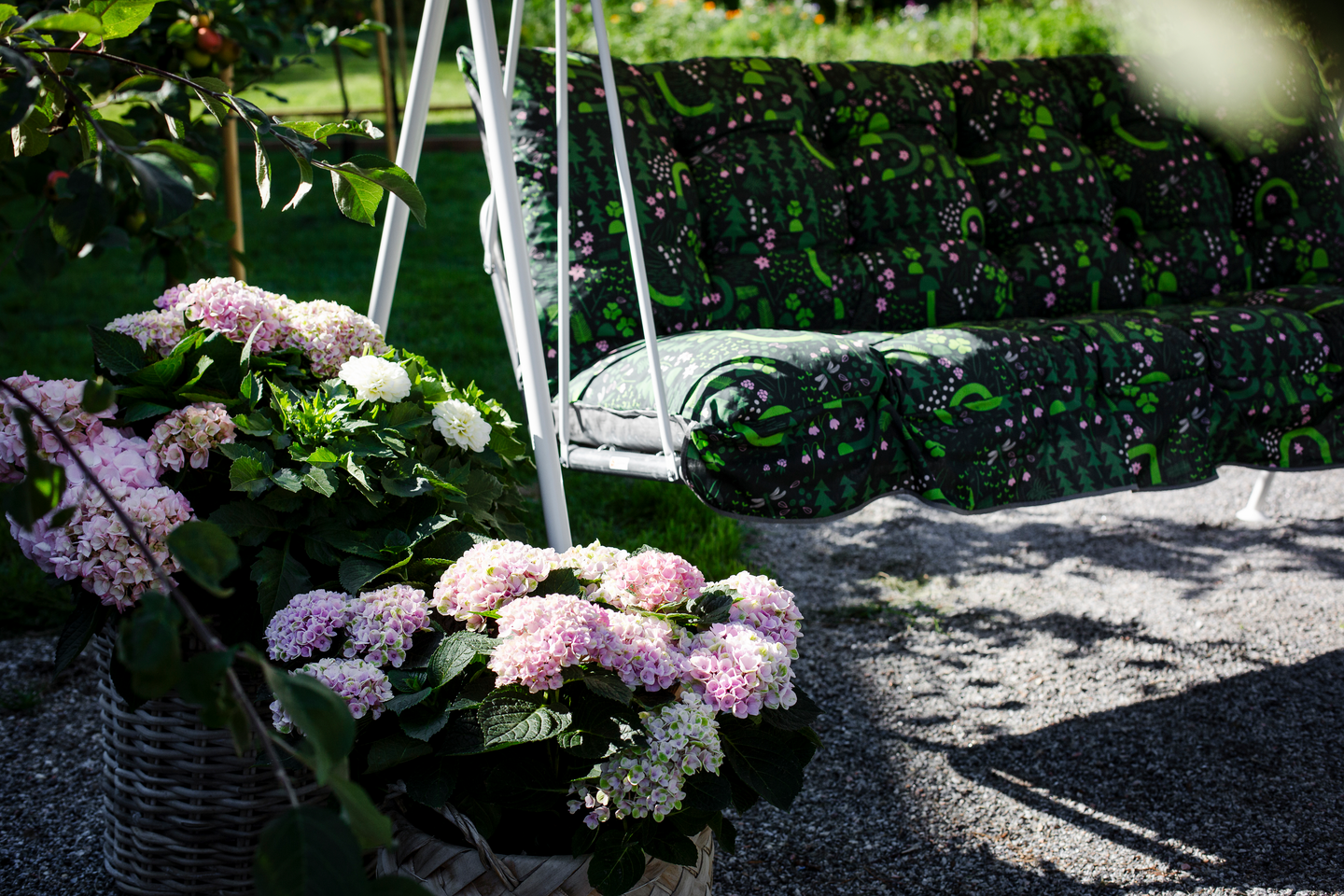 Keinu Varax Riviera 3-istuttava vihreä metsä