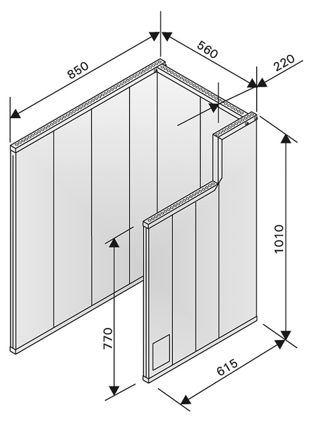 Tulisijan suojaseinä Harvia WX017
