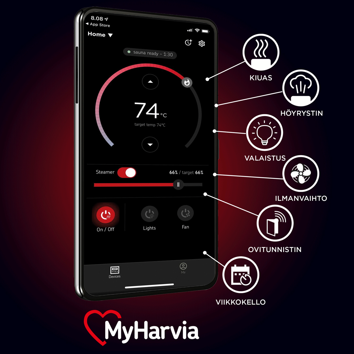 KONTROLLPANEL XENIO WIFI SVART MYHARVIA