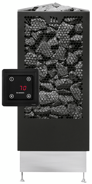 Sähkökiuas Mondex Aura E2 6,6kW musta