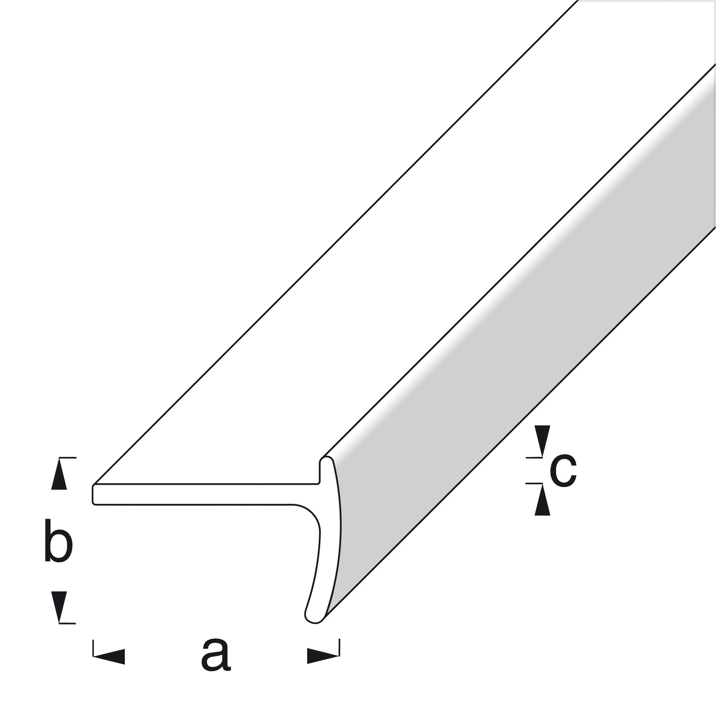 Kahvalista Alfer 18x12x2x1,5mm hopeaeloksoitu alumiini 1m