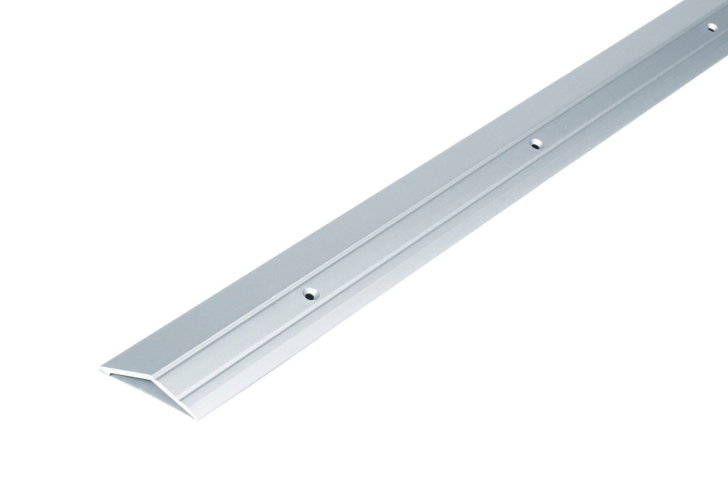 Eritasolista 45mm hopea-anodisoitu tasoero 15mm uritettu 2000mm