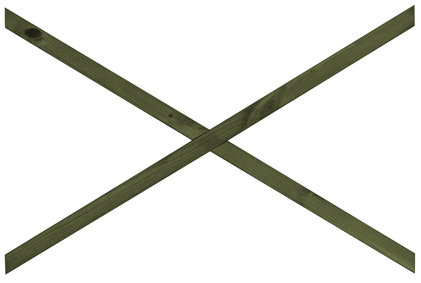 Ristikkopuu Tammiston Puu aitakehykseen 980mm kestopuu vihreä