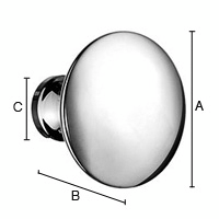 Nuppivedin Beslagsboden BK207M harjattu kromi