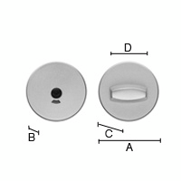 Wc-vääntönuppi Beslagsboden B906 alumiini