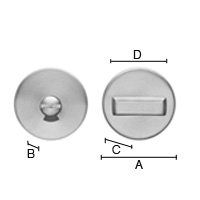 Wc-vääntönuppi Beslagsboden B910 harjattu ruostumaton teräs