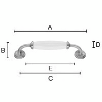 Kalustevedin Beslagsboden BC6291 128mm antiikki kupari