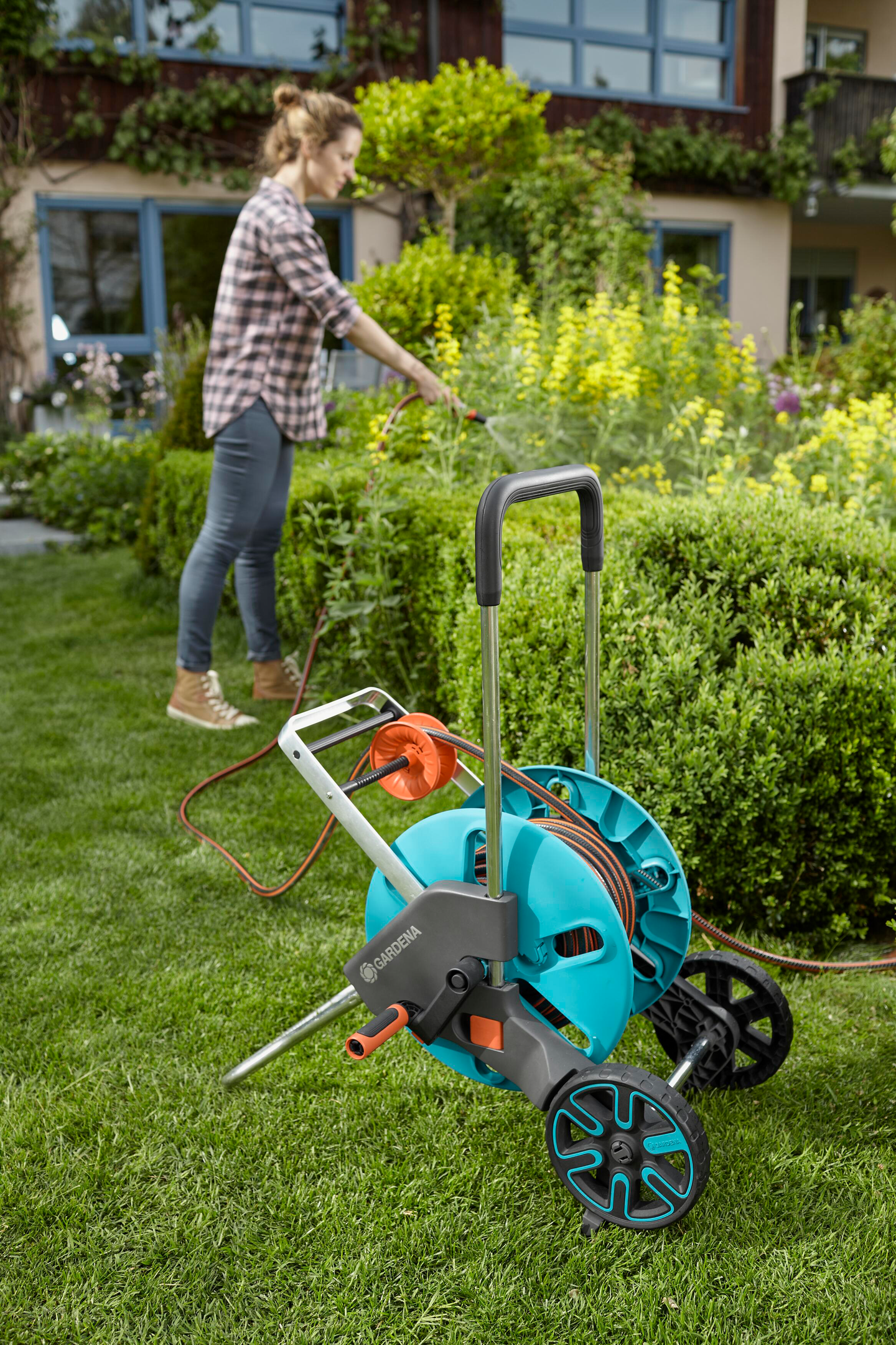 Letkuvaunu cleverroll m easy Gardena 30m classic