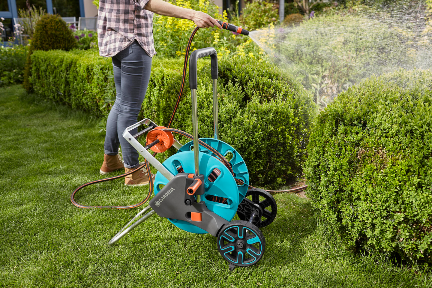 Letkuvaunu cleverroll m easy Gardena 30m classic