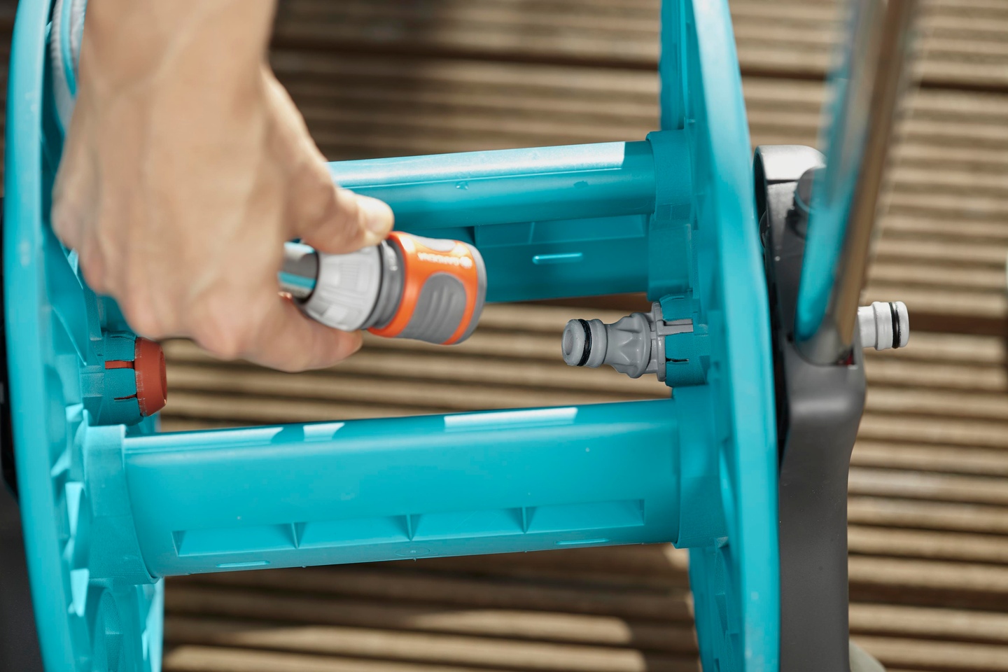 Letkuvaunu Gardena cleverroll s ilman letkua koottava