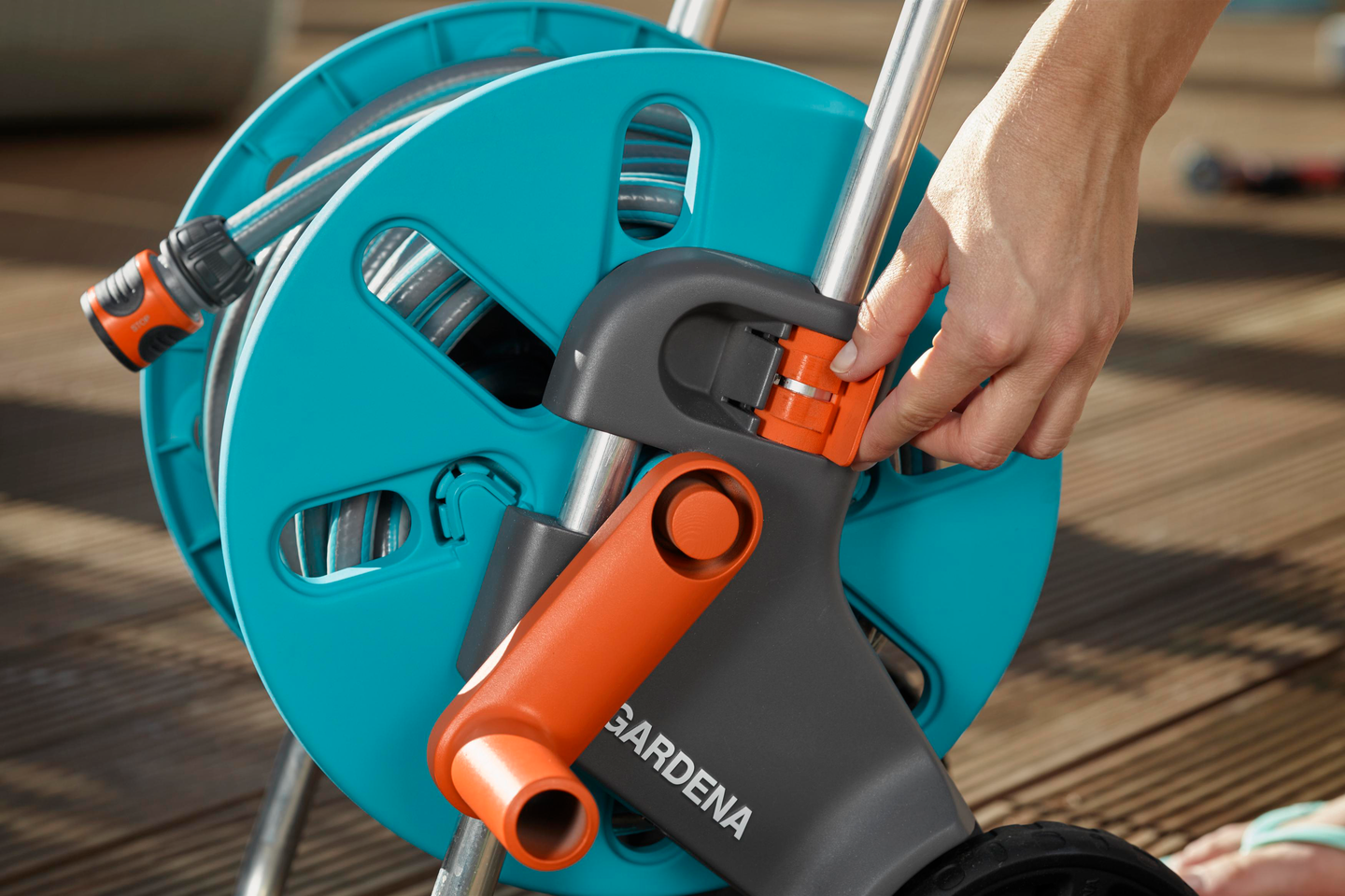 Letkuvaunu Gardena cleverroll s ilman letkua koottava