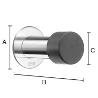 Ovenpysäytin Beslagsboden 75mm BK148 kiiltävä ruostumaton teräs