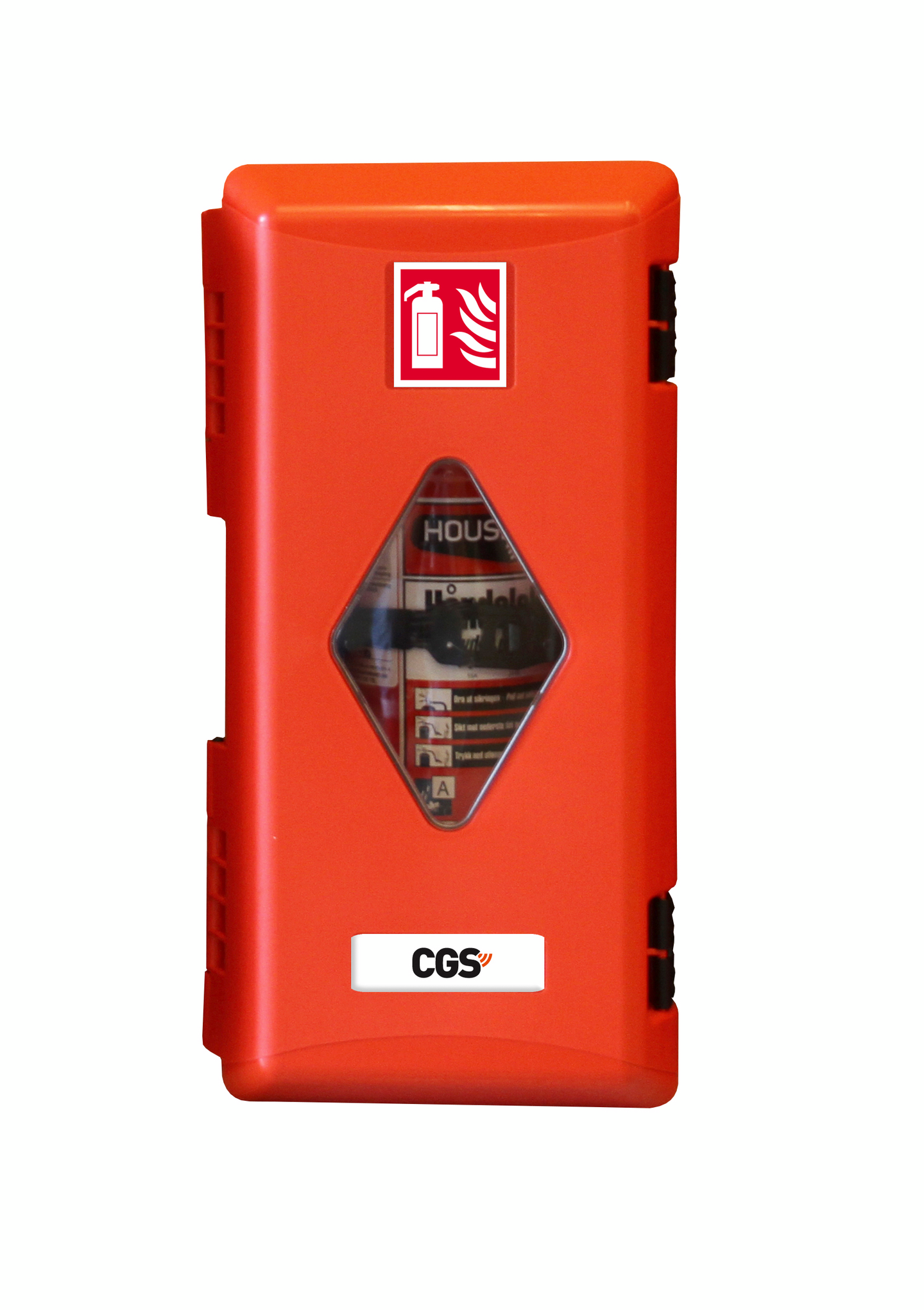 Sammutinkaappi CGS PRO EC6PW 6kg jauhesammuttimelle ikkunallinen