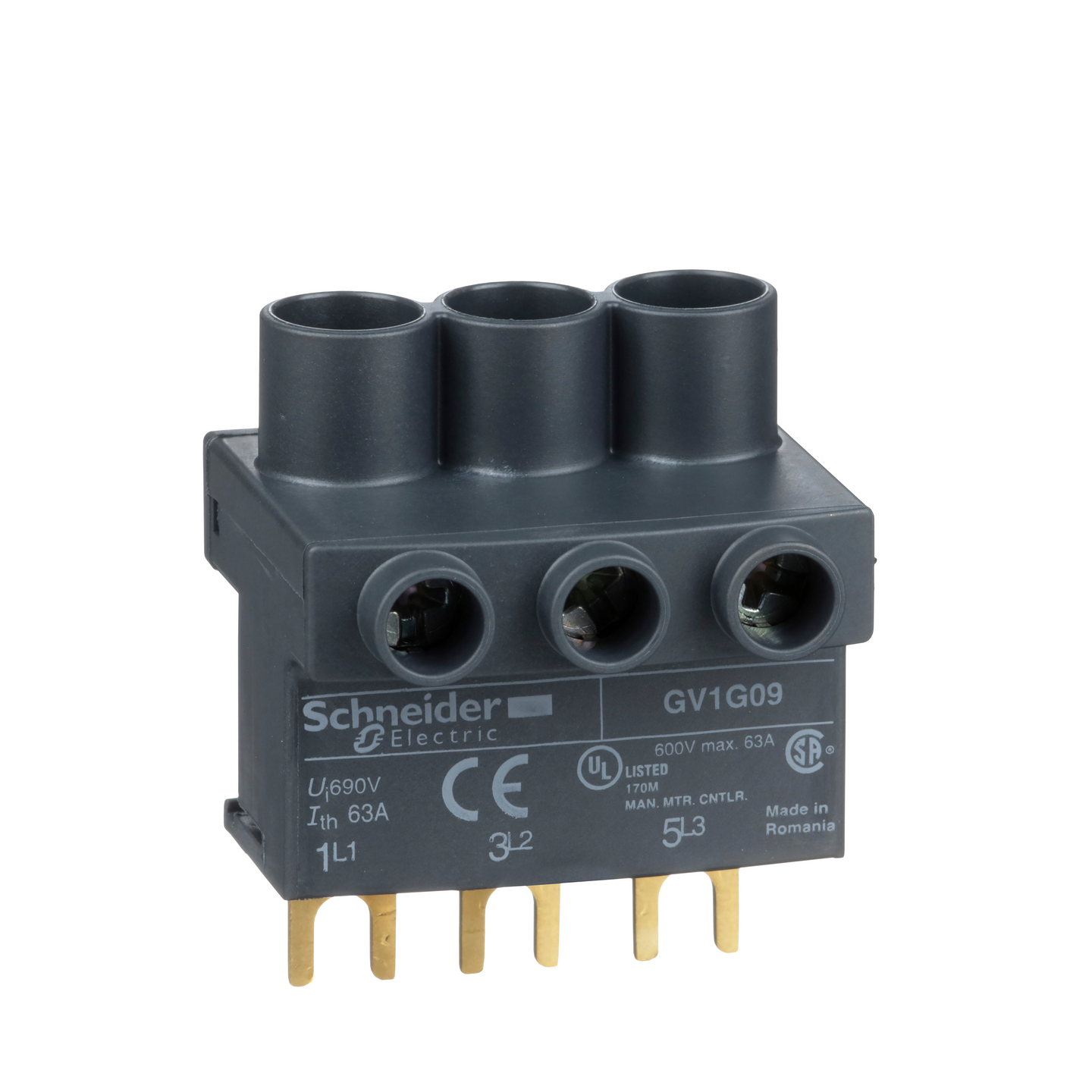 Syöttöliitin Schneider Electric Tesys GV1G09 syöttö ylhäältä