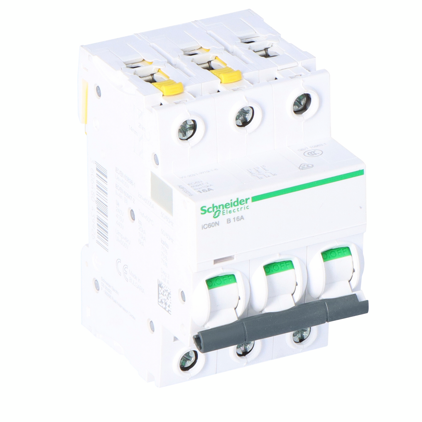 Johdonsuojakatkaisija Schneider Electric IC60N 3X16A/B/6KA