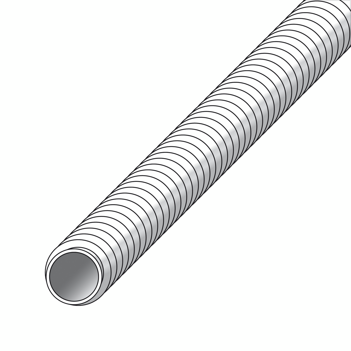 Kierreputki M10 Alfer galvanoitu teräs 1m