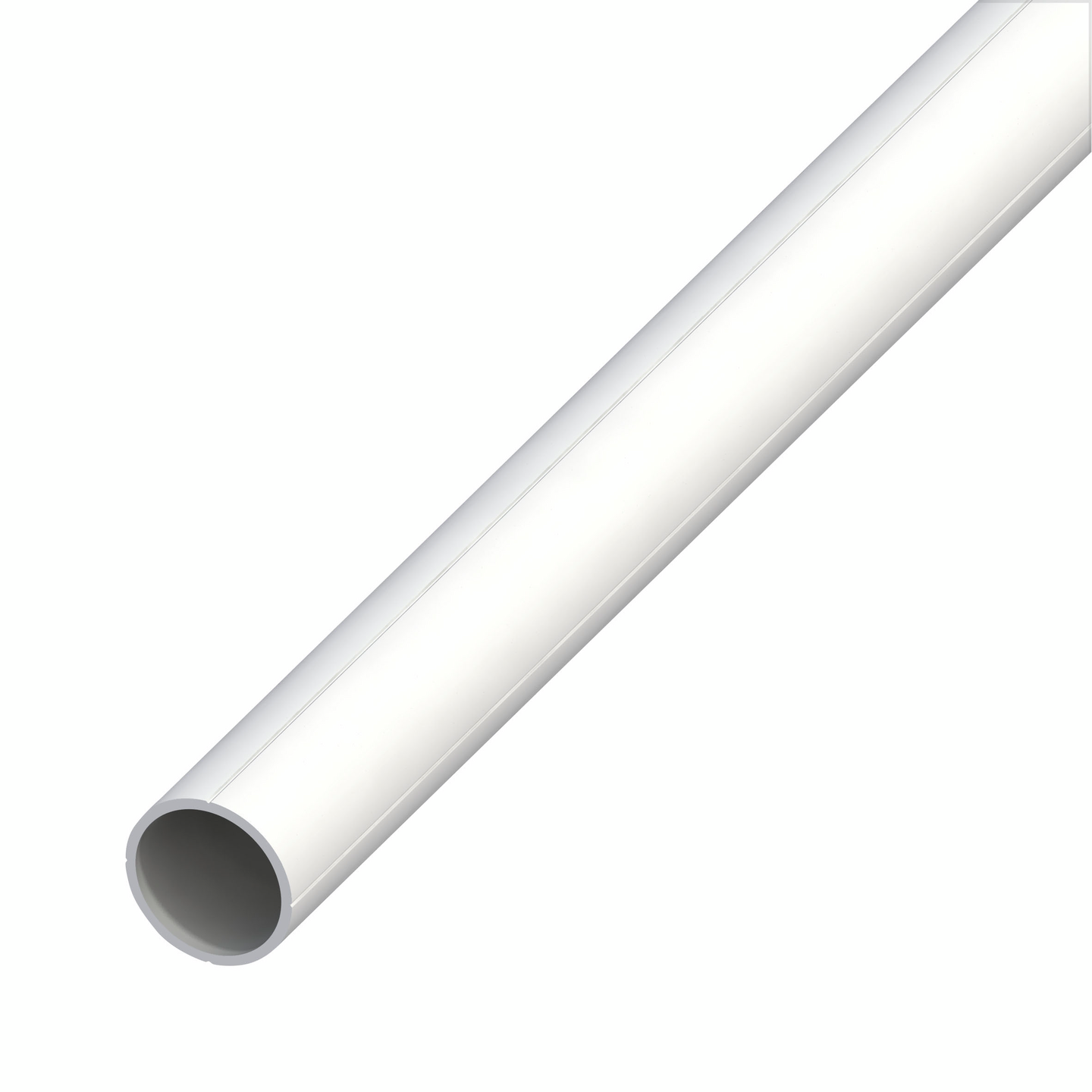 Pyöröputki Alfer 11,5x1,5mm valkoinen PVC 1m