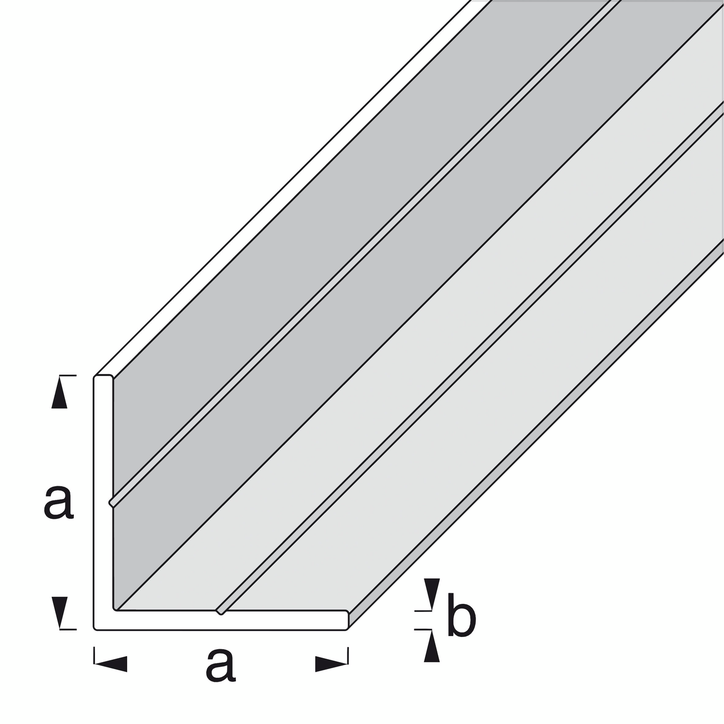 Kulmalista Alfer 23,5x23,5x1,5mm alumiini 2,5m