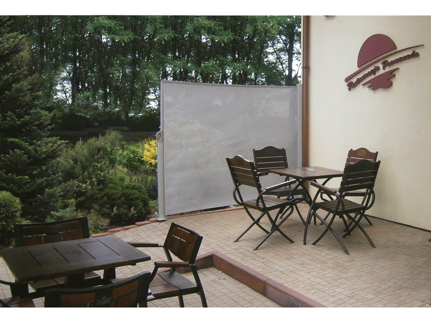 Sivumarkiisi Pisla screen 1,8x3,0 harmaa