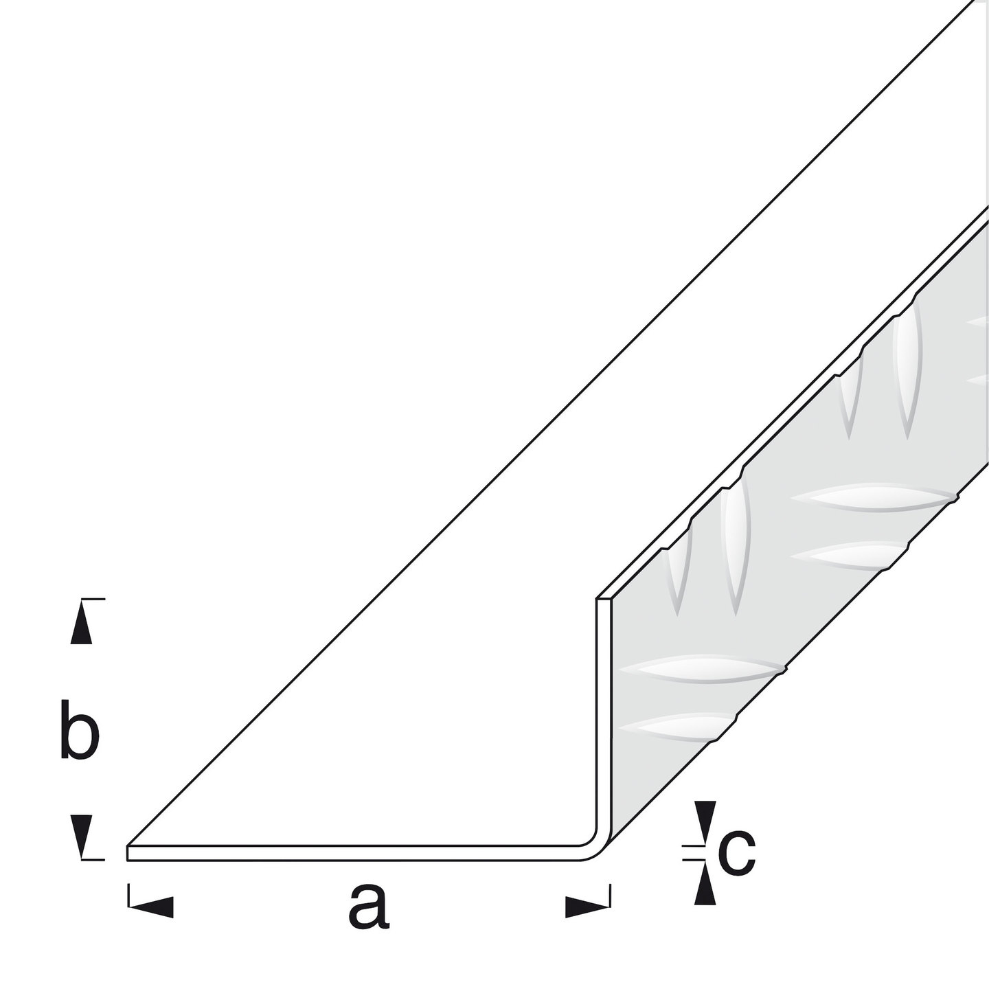 Uralevykulma Alfer 43,5x23,5x1,5/2mm alumiini 1m