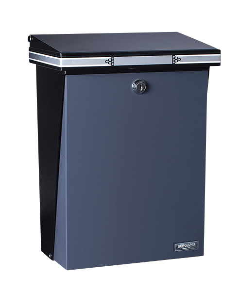 Postilaatikko Berglund 98 musta/harmaa