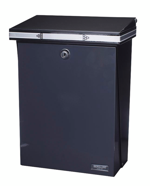 Postilaatikko Berglund 98 musta/harmaa