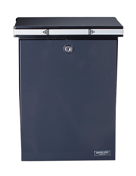 Postilaatikko Berglund 98 musta/harmaa