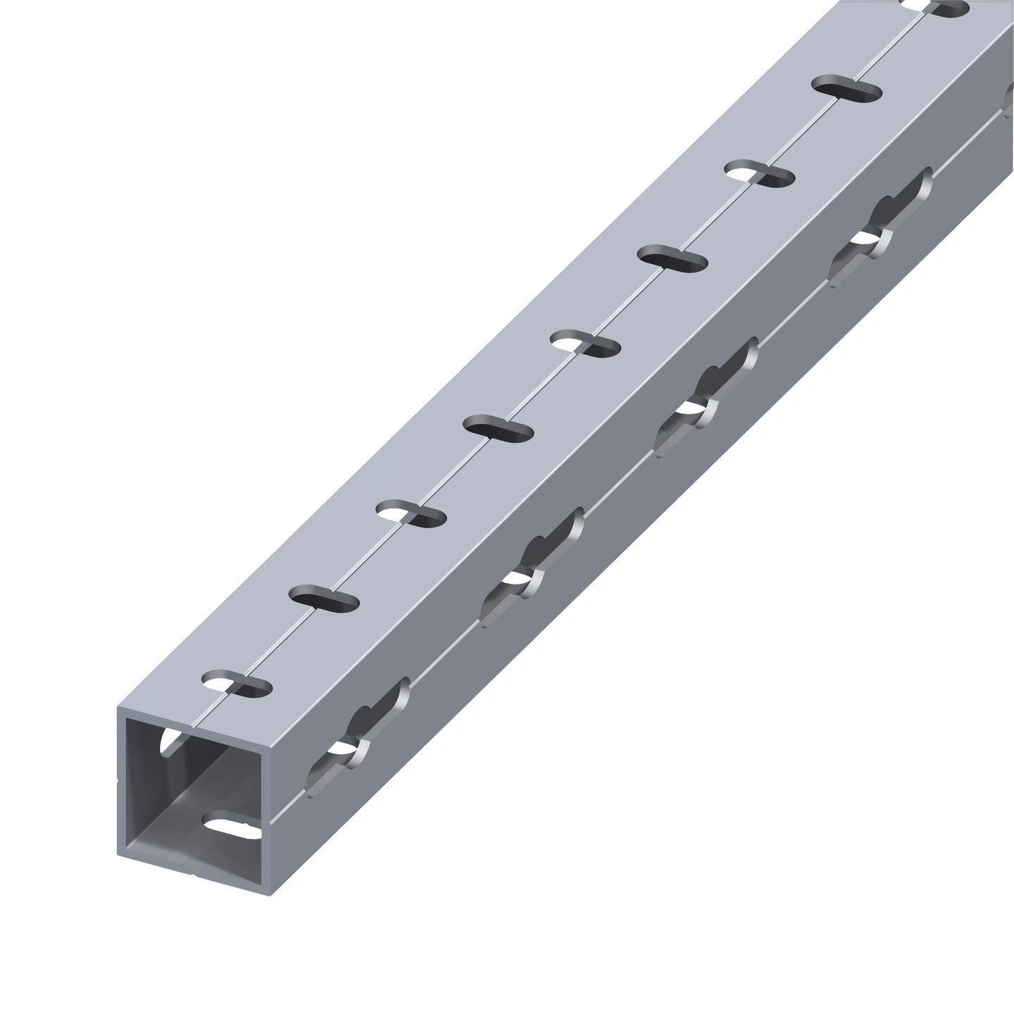 Neliöputki Alfer reiällinen 23,5x23,5x1,5mm alumiini 1m