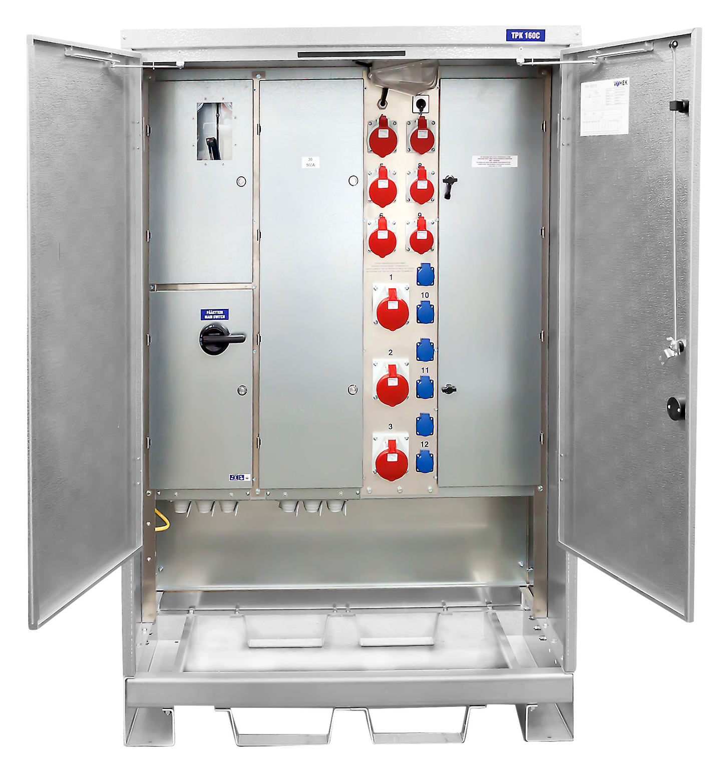 Työmaan pääkeskus Vohek TPK 250C30 250A IP44 Fe/Al