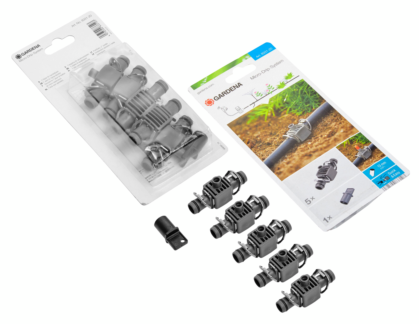T-liitin GARDENA mds sumusuutin 5kpl 08331-20