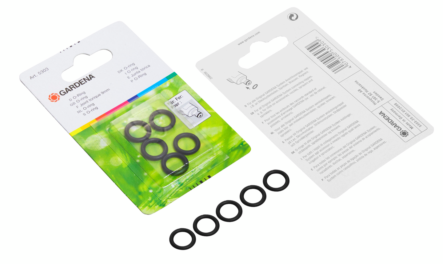 O-rengas Gardena 9mm 5kpl 05303-20
