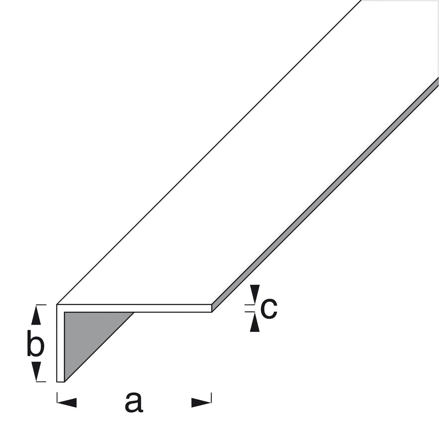 Kulmalista Alfer 30x20x2mm hopeaeloksoitu alumiini 2m