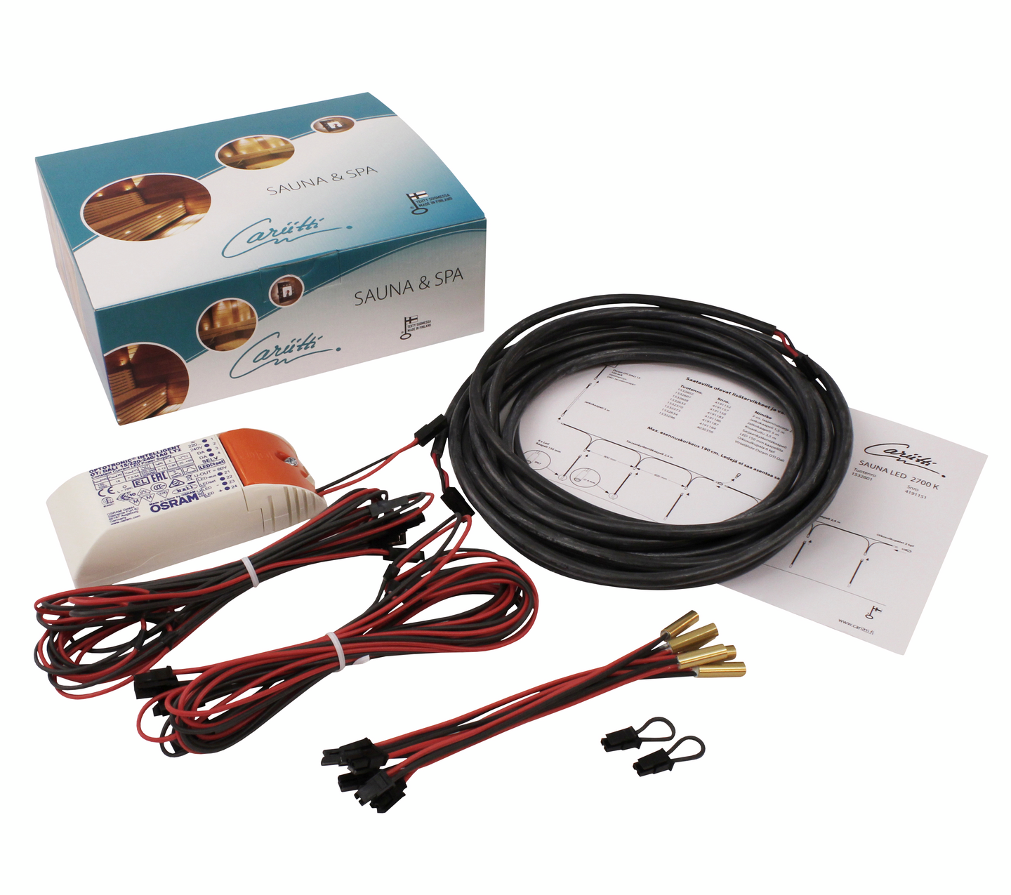 Ledvalosarja Cariitti Sauna 6-osainen 2700K