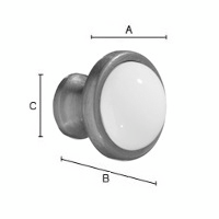 Nuppivedin Beslagsboden BA430 38mm antiikkimessinki