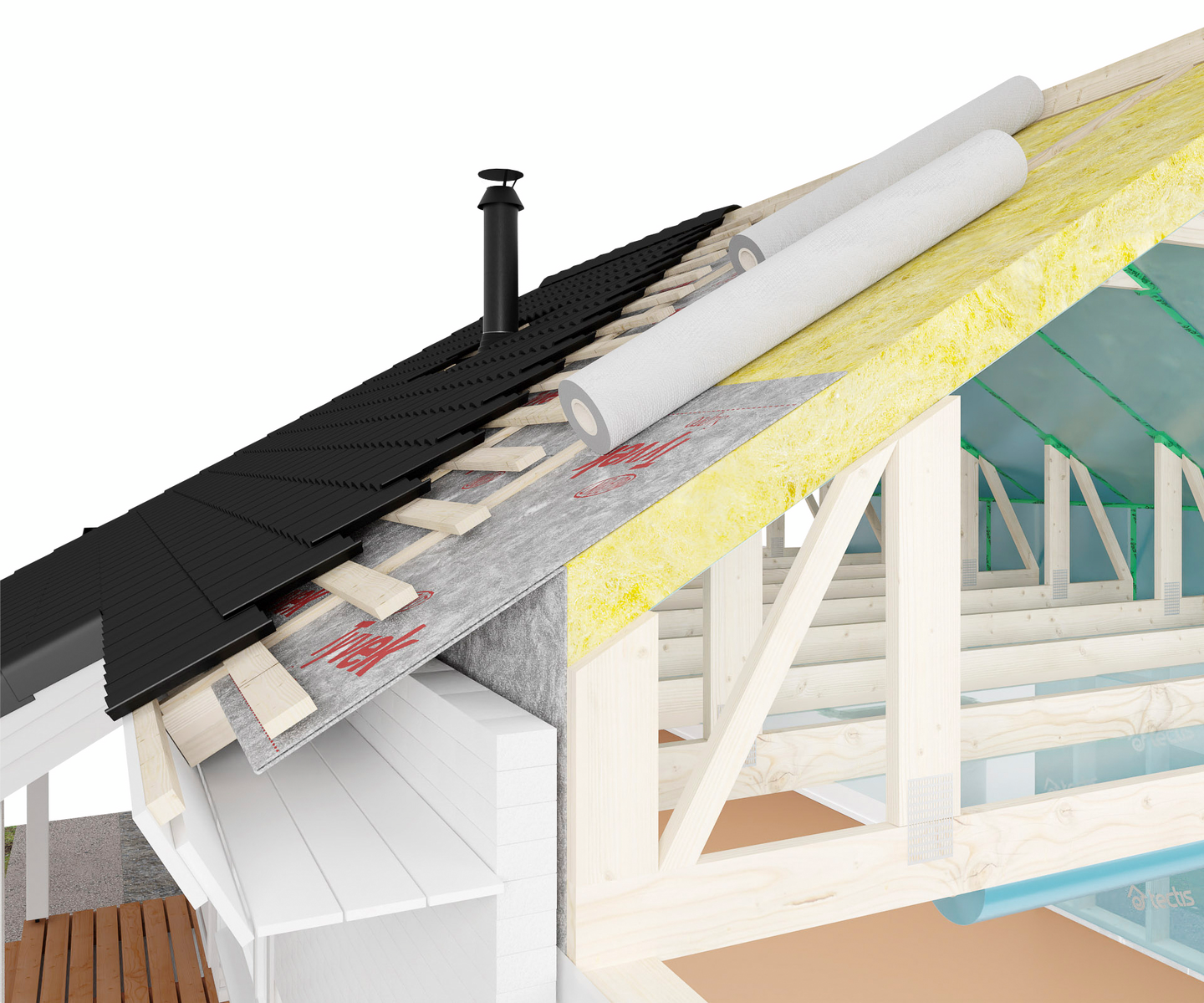 Aluskate DuPont Tyvek Pro 60m² hengittävä 1,5x40m