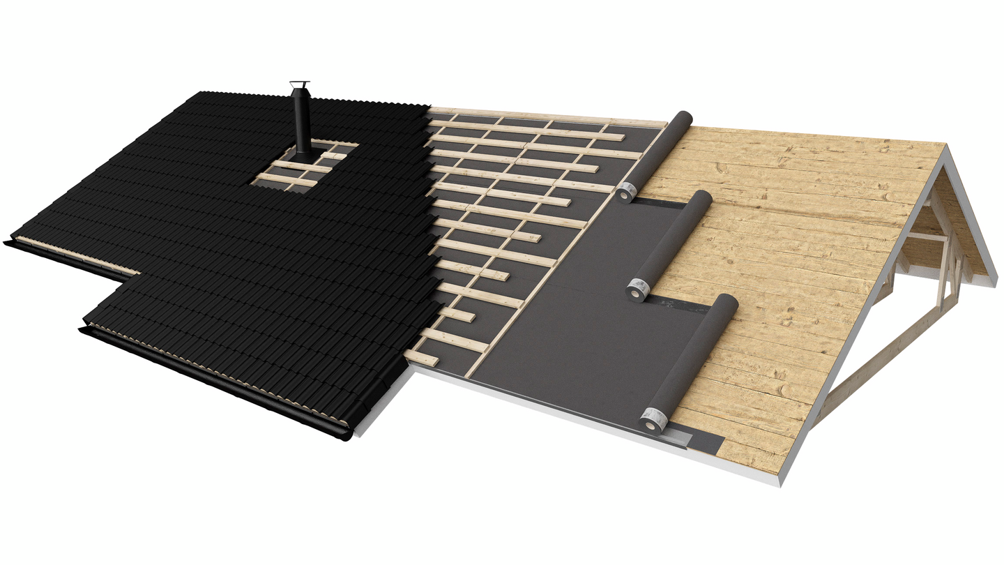 Aluskermi Tectis 2500 K-ms 2500g/m2 liimareunalla 1x10m