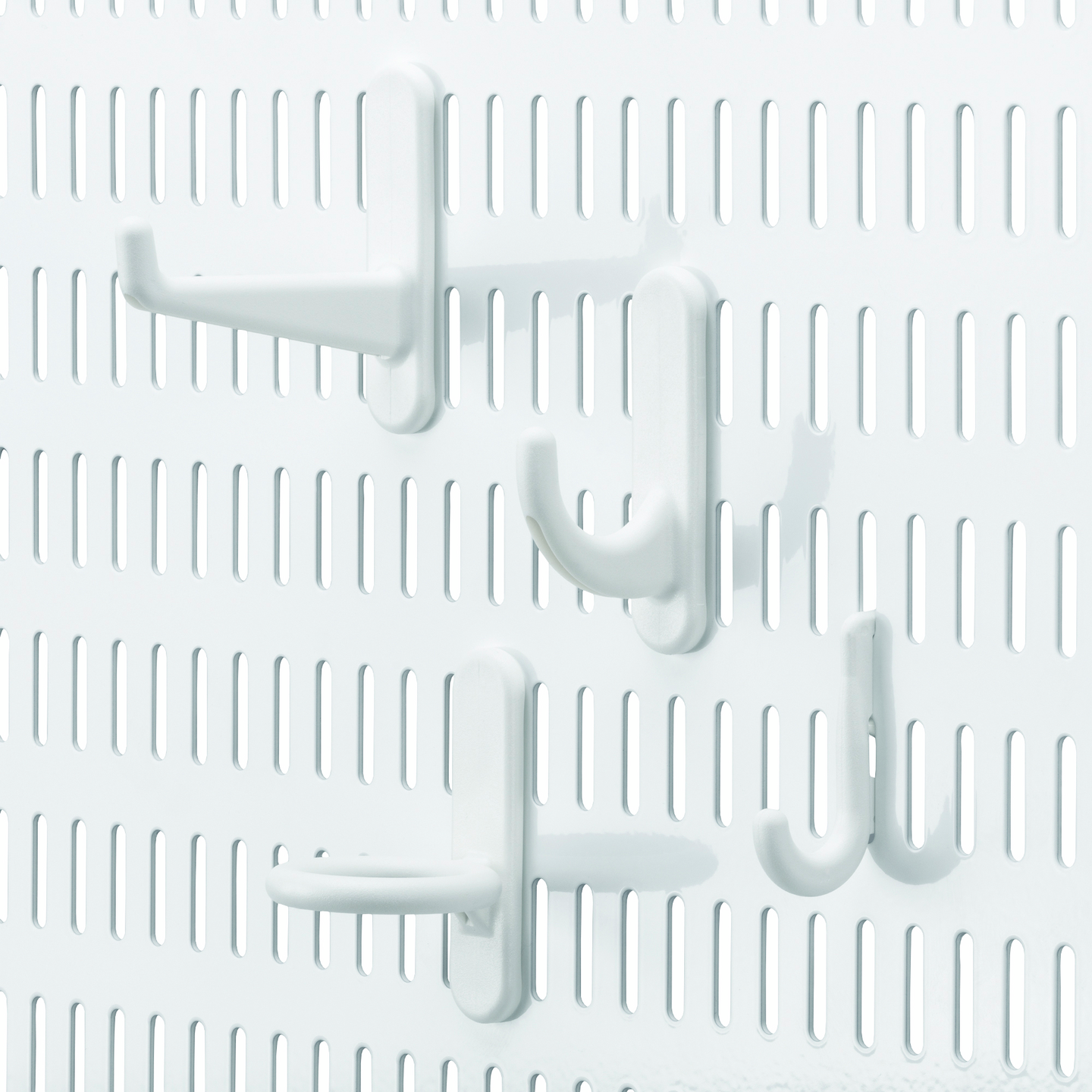 Koukkusarja Elfa säilytystauluun valkoinen 12kpl 479310