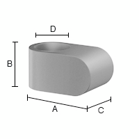 Ovenpysäytin Beslagsboden 34mm BG151 harmaa