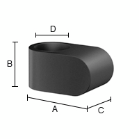 Ovenpysäytin Beslagsboden 34mm B151C oranssi