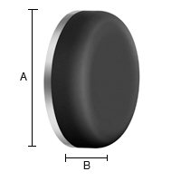 Ovenpysäytin Beslagsboden 38mm BB153 musta