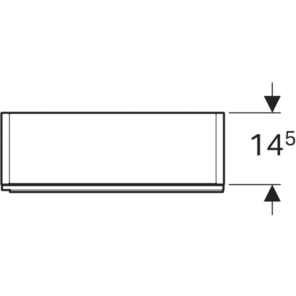 Korkea kaappi Geberit Acanto L45 K173 S17,4cm hiekanharmaa