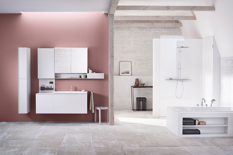 Seinähylly Geberit Acanto L45 K14,8 S15,9cm valkoinen