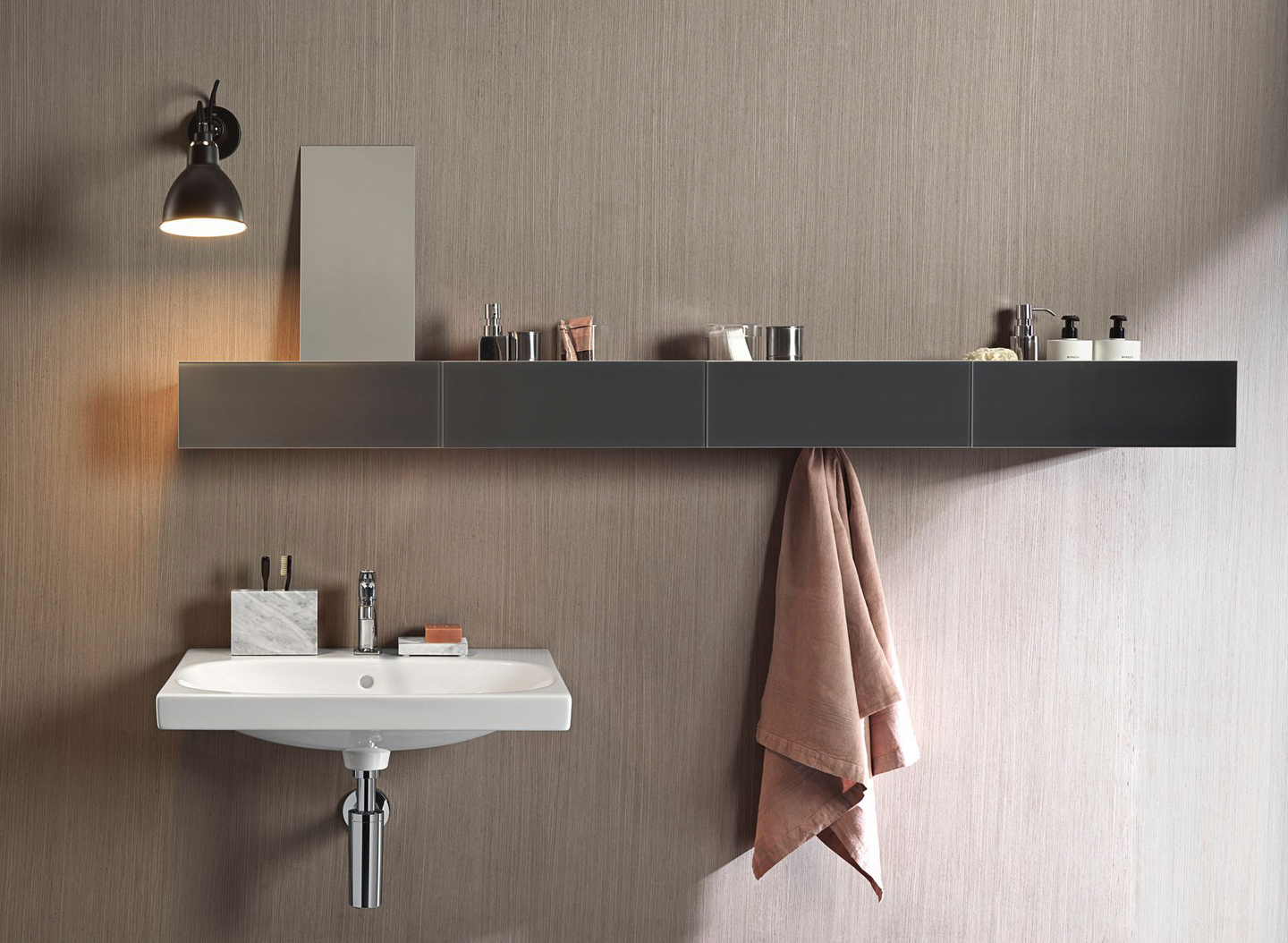 Seinähylly Geberit Acanto L45 K14,8 S15,9cm laava