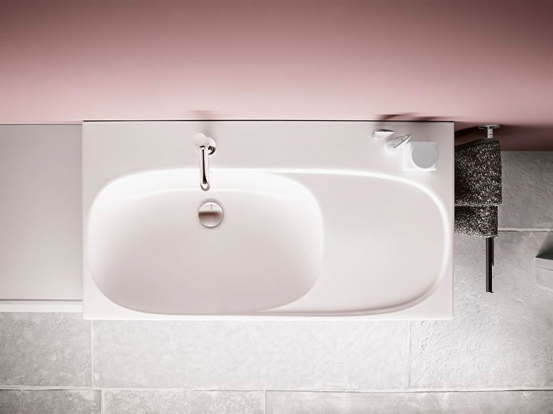 Pesuallas Geberit Acanto L90 S48,2cm ylivuotoaukko laskutaso oikea Ktect