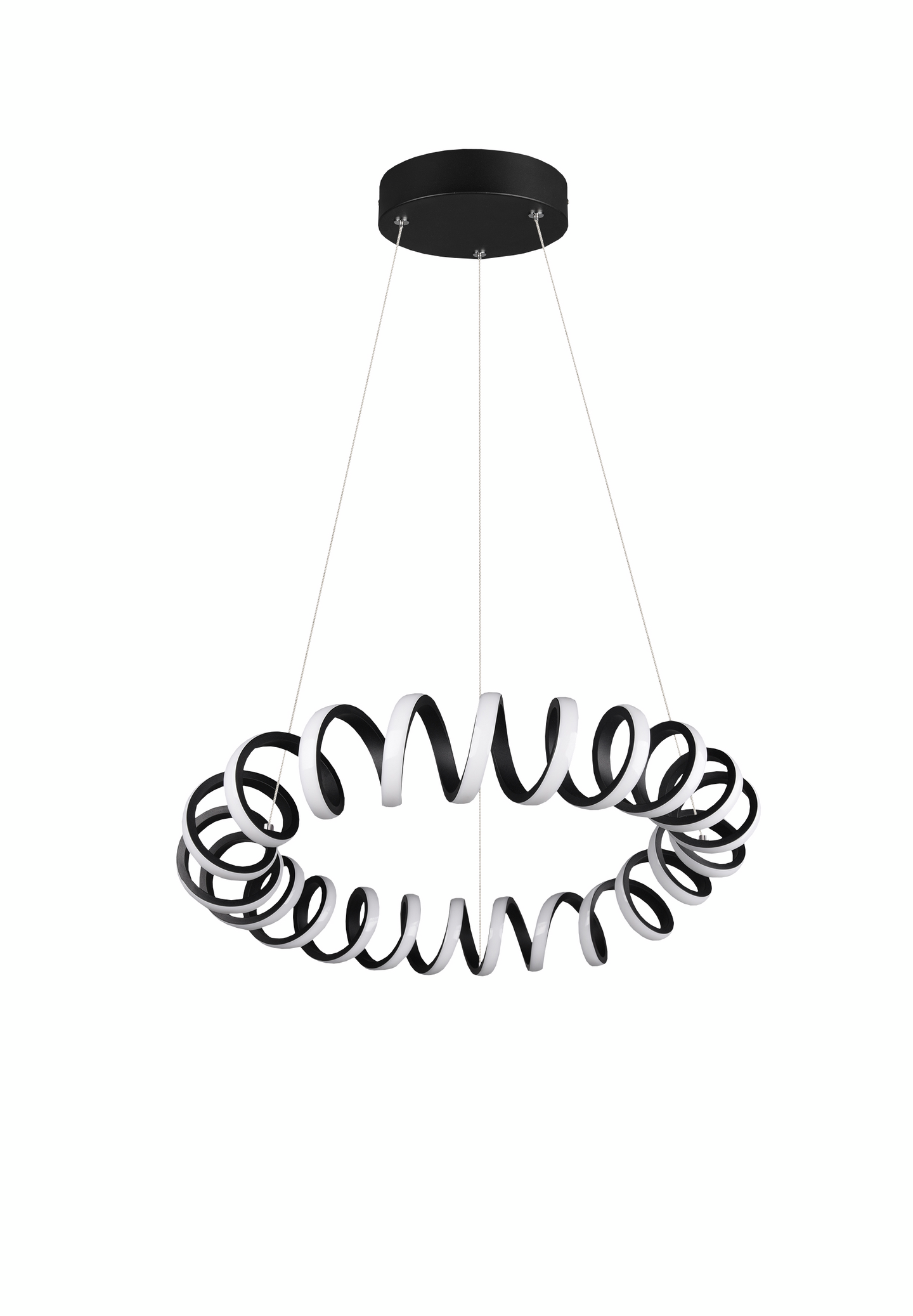 Riippuvalaisin TRIO Curl led 5000lm mattamusta