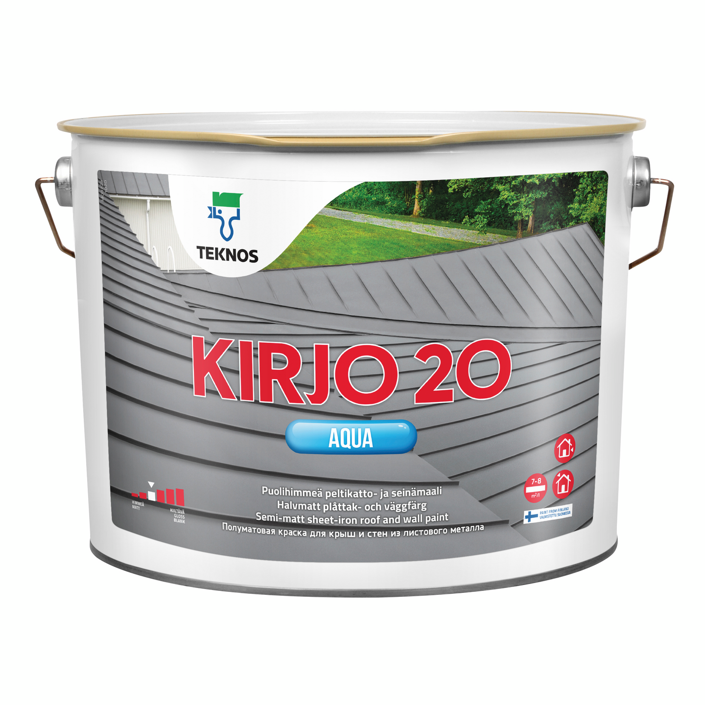 Kirjo aqua 20 peltimaali