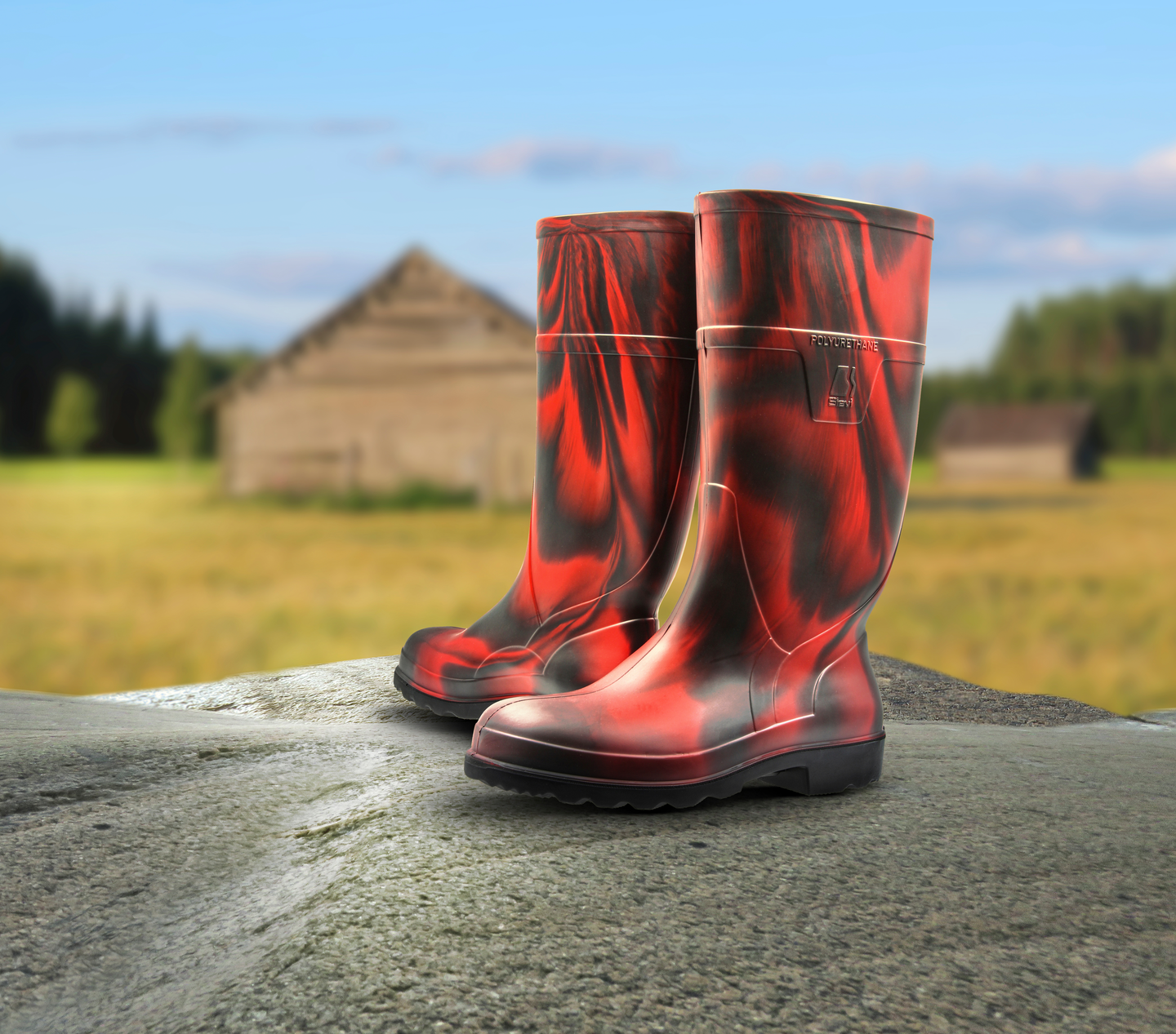 Turvasaappaat Sievi Light Boot Flare S4 punainen